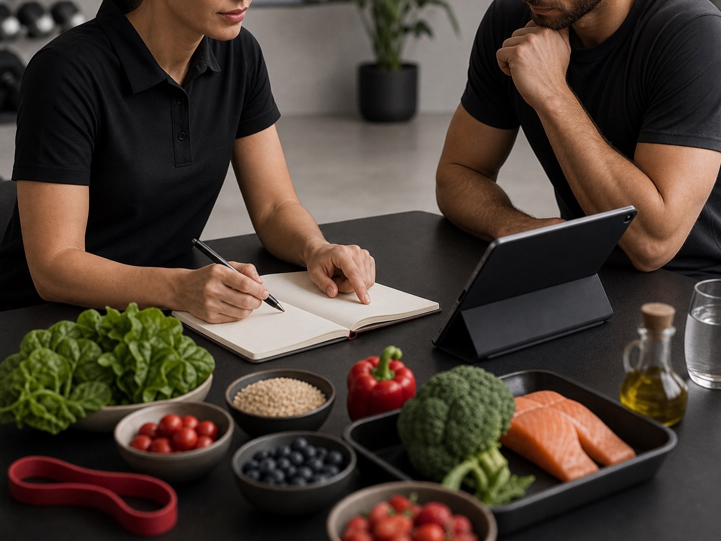 Colloquio dedicato alle abitudini alimentari e agli obiettivi personali